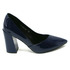 Туфли синие на высоком каблуке женские 