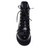Ботинки на шнуровке черные женские