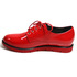 Туфли на шнуровке красные женские